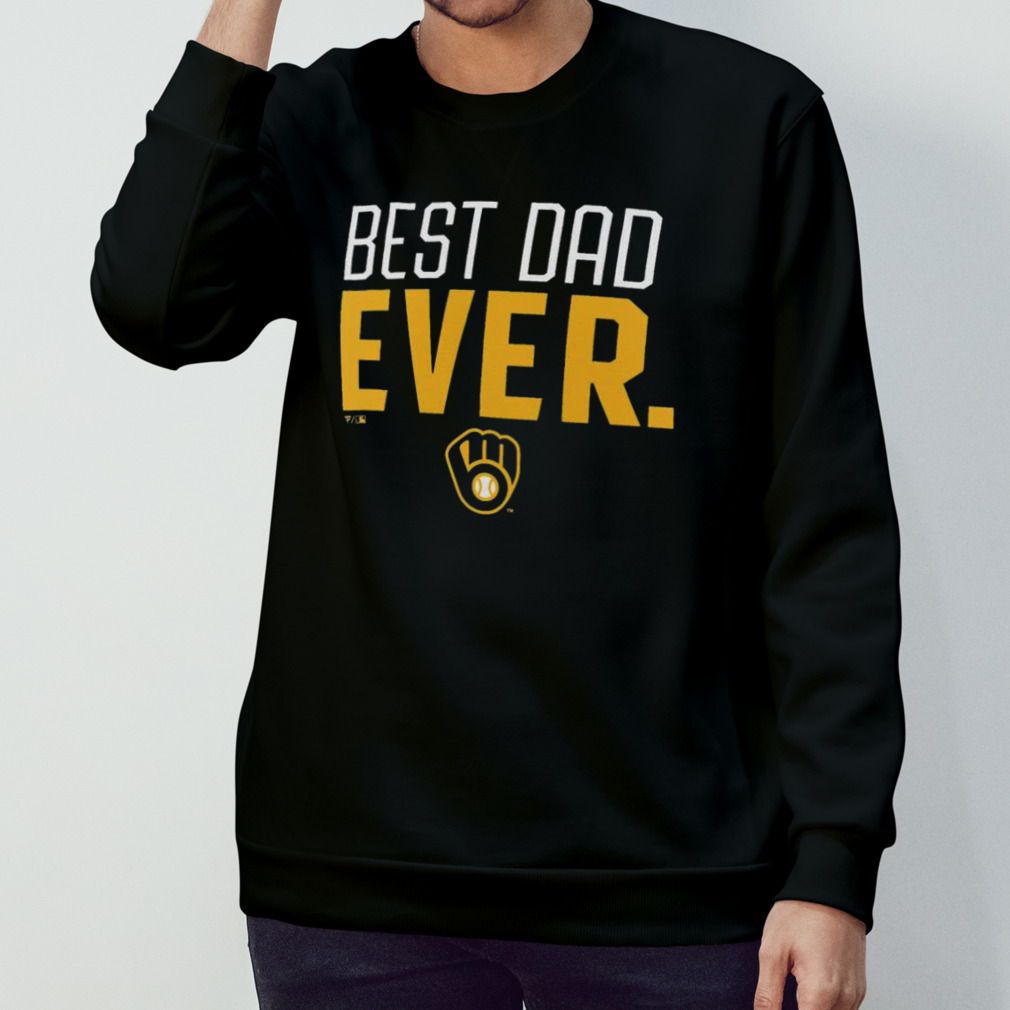Official Milwaukee Brewers Best Dad Ever Logo Father's Day T-Shirt