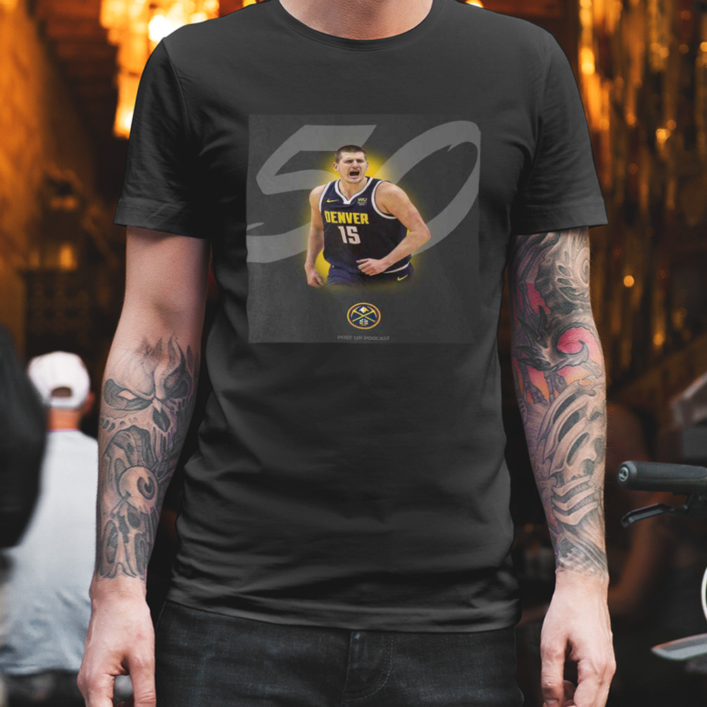 Nikola Jokic Denver Nuggets Western Conference Player of the Month T-Shirt