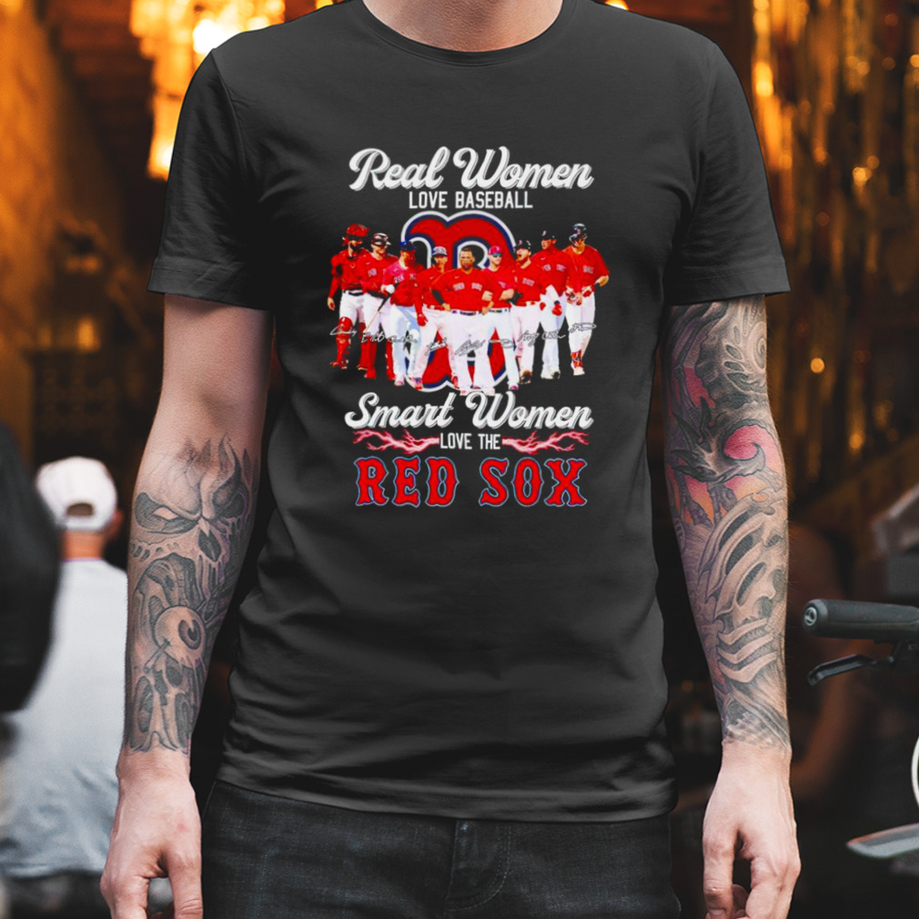 Official real women love baseball smart women love the red sox shirt,  hoodie, sweatshirt for men and women