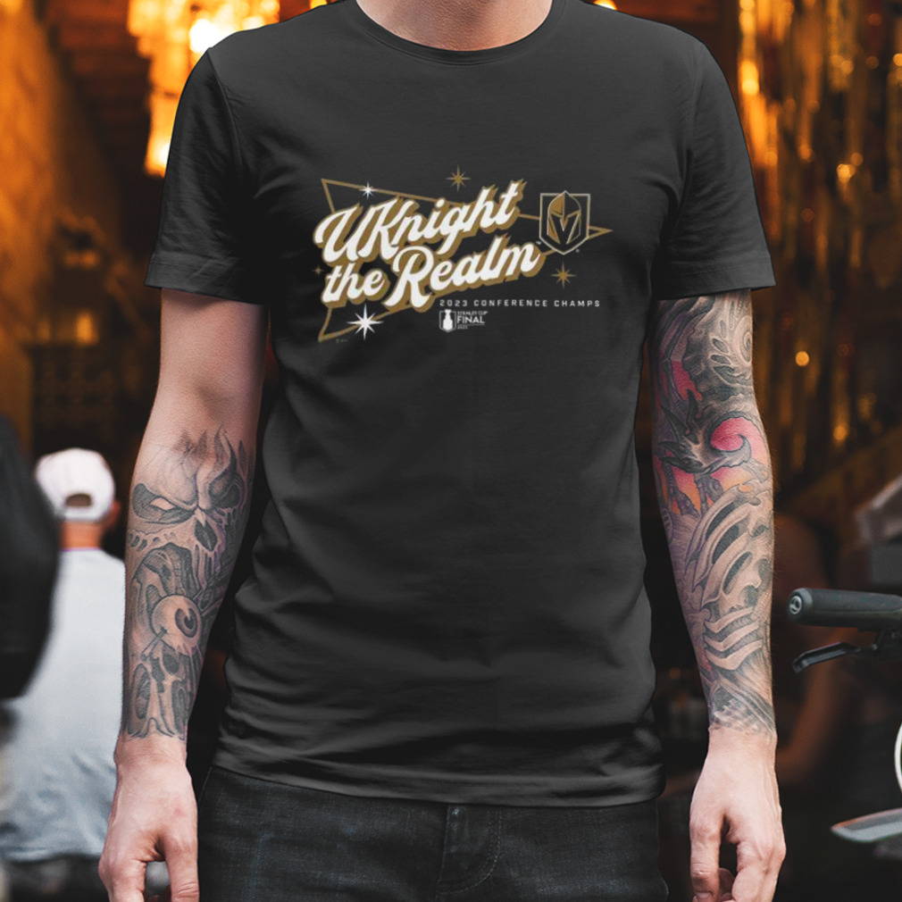 Vegas Golden Knights Uknight The Realm 2023 Conference Champs shirt