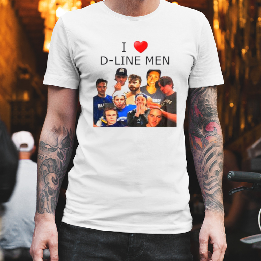 I Love D-Line men shirt