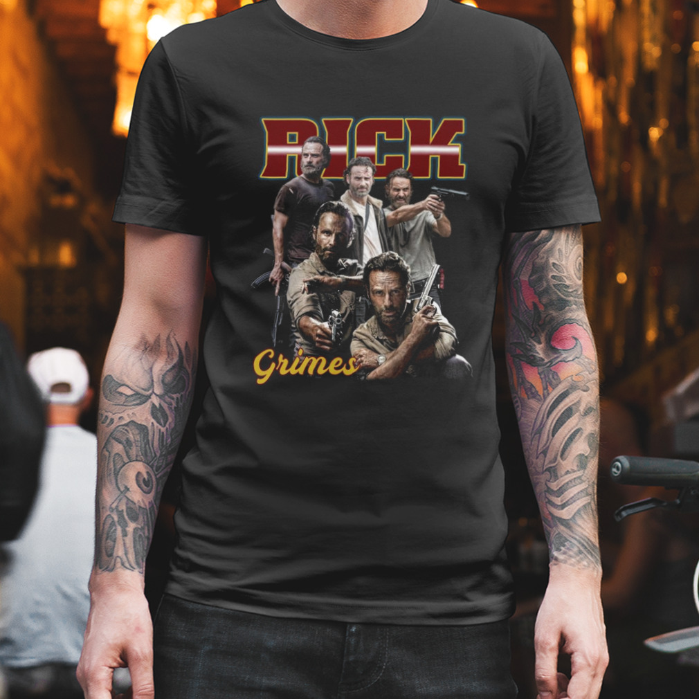 Rick Grimes 90s vintage phôtp shirt