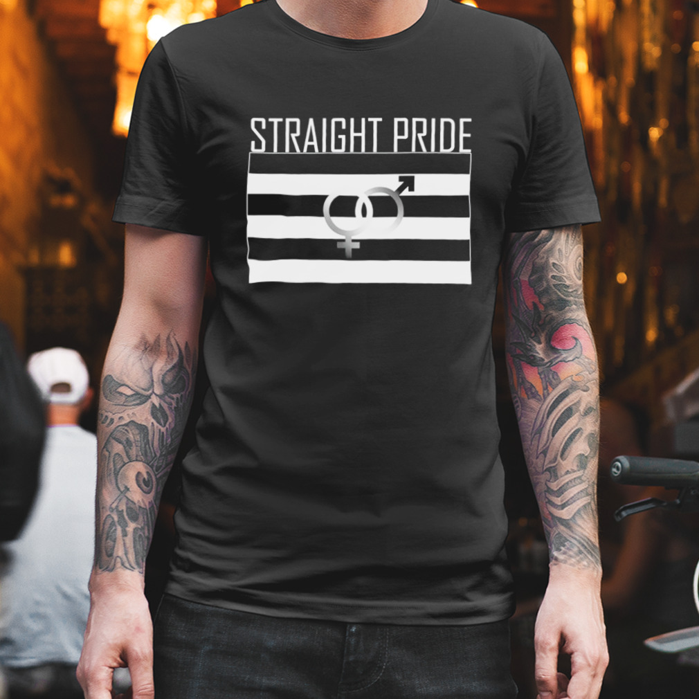 Straight pride black at garment shirt
