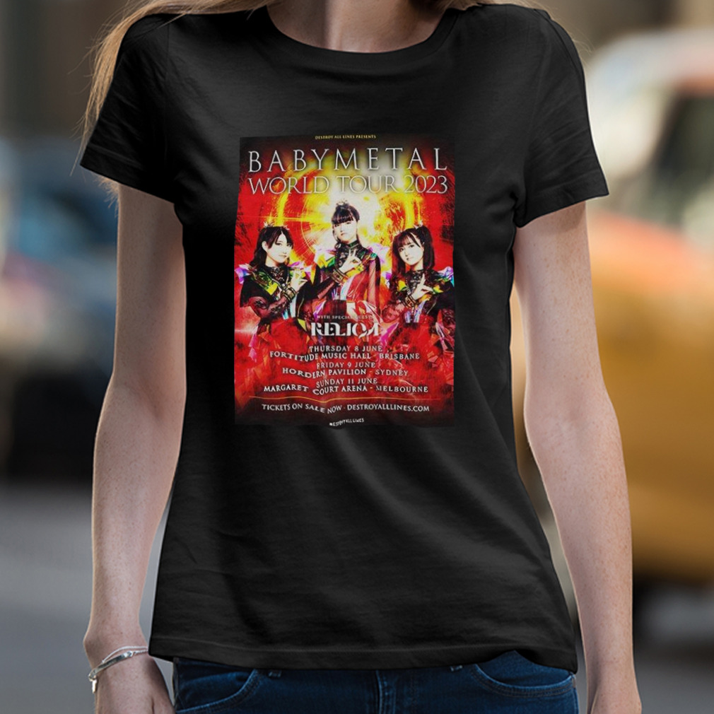 XL】BABYMETAL WORLD TOUR 2023 Tシャツ - Tシャツ/カットソー(半袖/袖