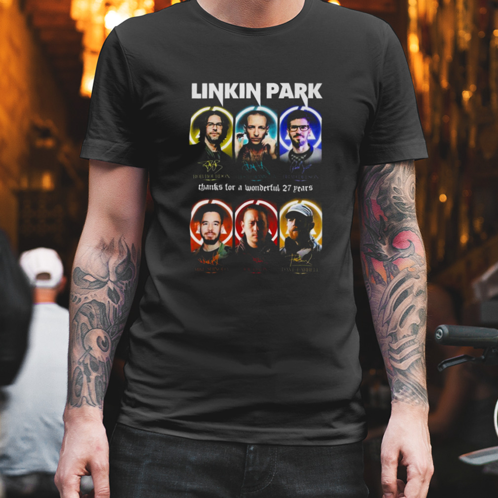 Linkin Park Thanks For A Wonderful 27 Years Signatures Shirt