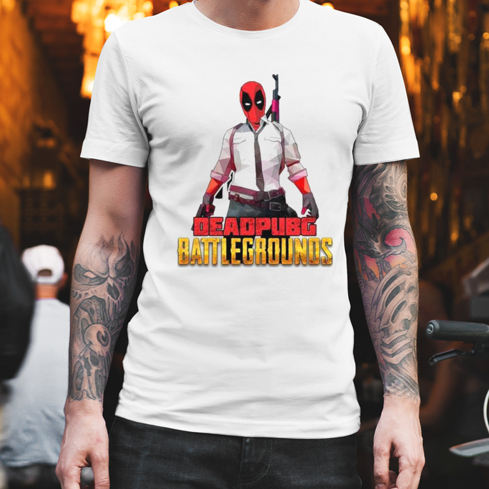Deadpubg Battlegrounds Deadpool FPS Comic PUBG PlayerUnknown’S Battlegrounds Inspired Parody Gaming Shirt