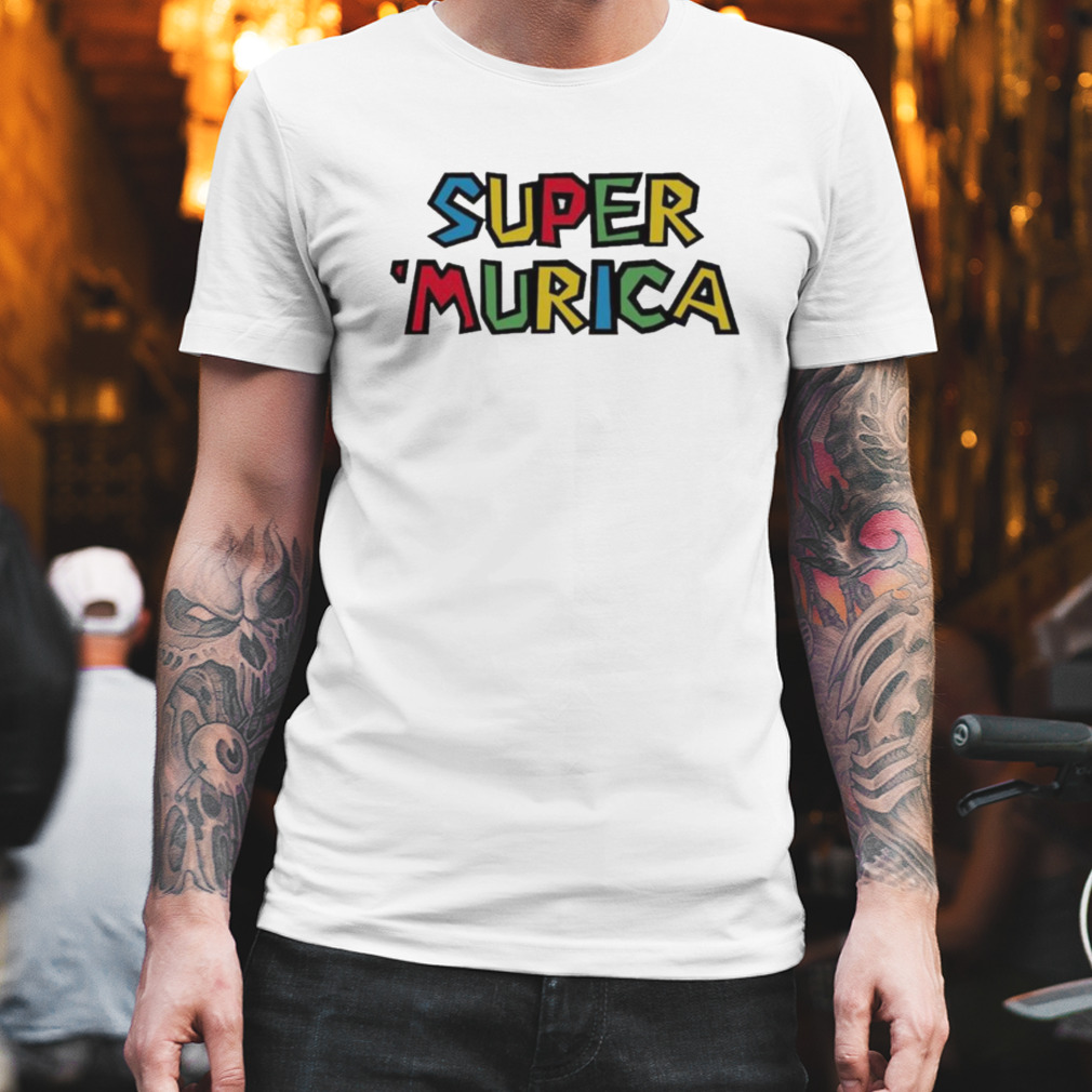 Super Murica Mario game shirt