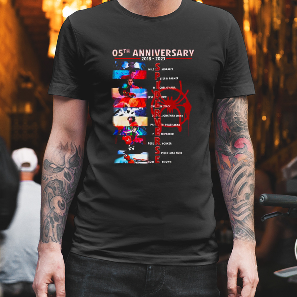 05th Anniversary 2018 – 2023 Spider Verse T-Shirt