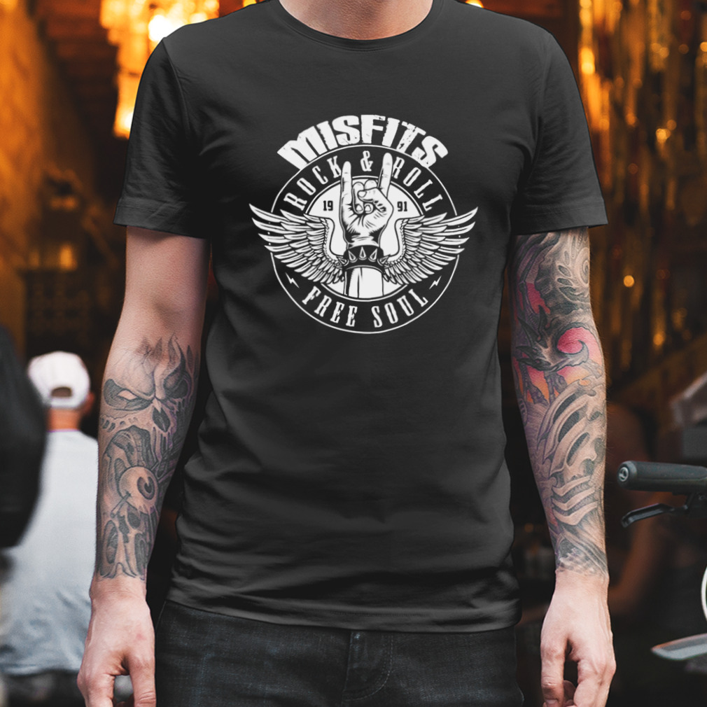 Rock And Roll Free Soul Misfitss T-shirt