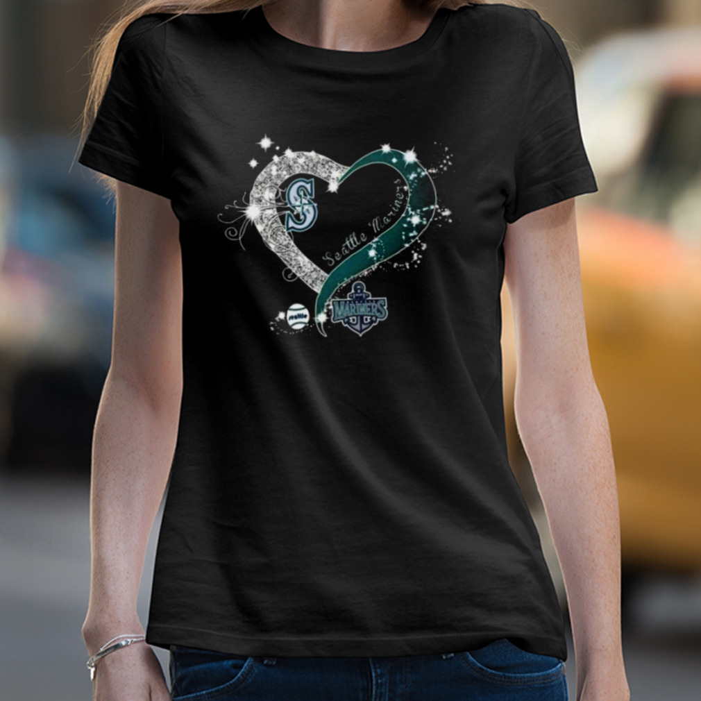 Seattle Mariners Baseball Glitter Heart 2023 shirt, hoodie