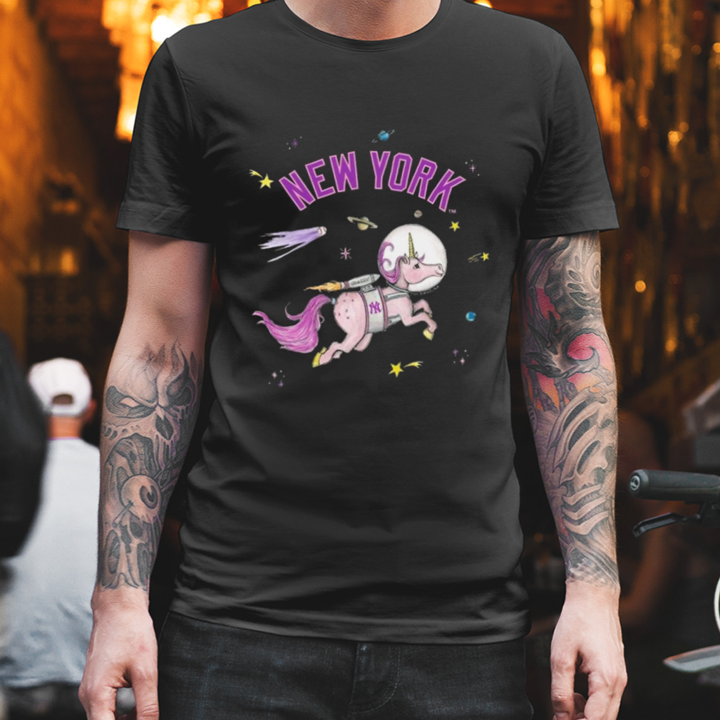 New York Yankees Space Unicorn Tee Shirt