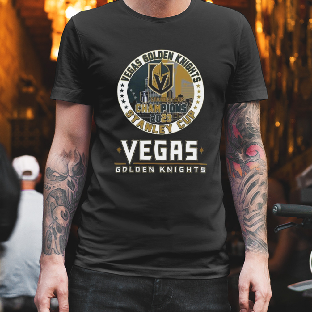 Vegas Golden Knights Stanley Cup Champions 2023 First Time Champions Gold Shirt