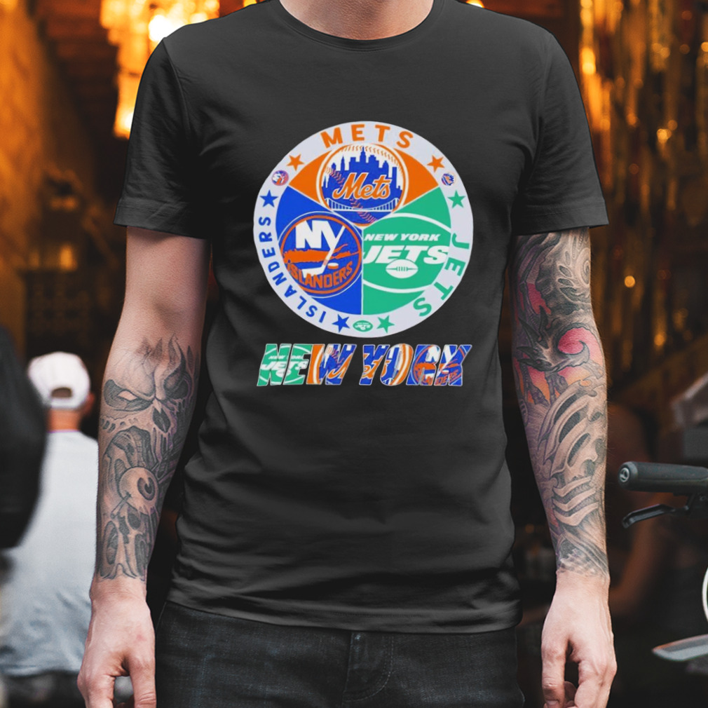 New York Islanders New York Mets New York Jets Logo Shirt