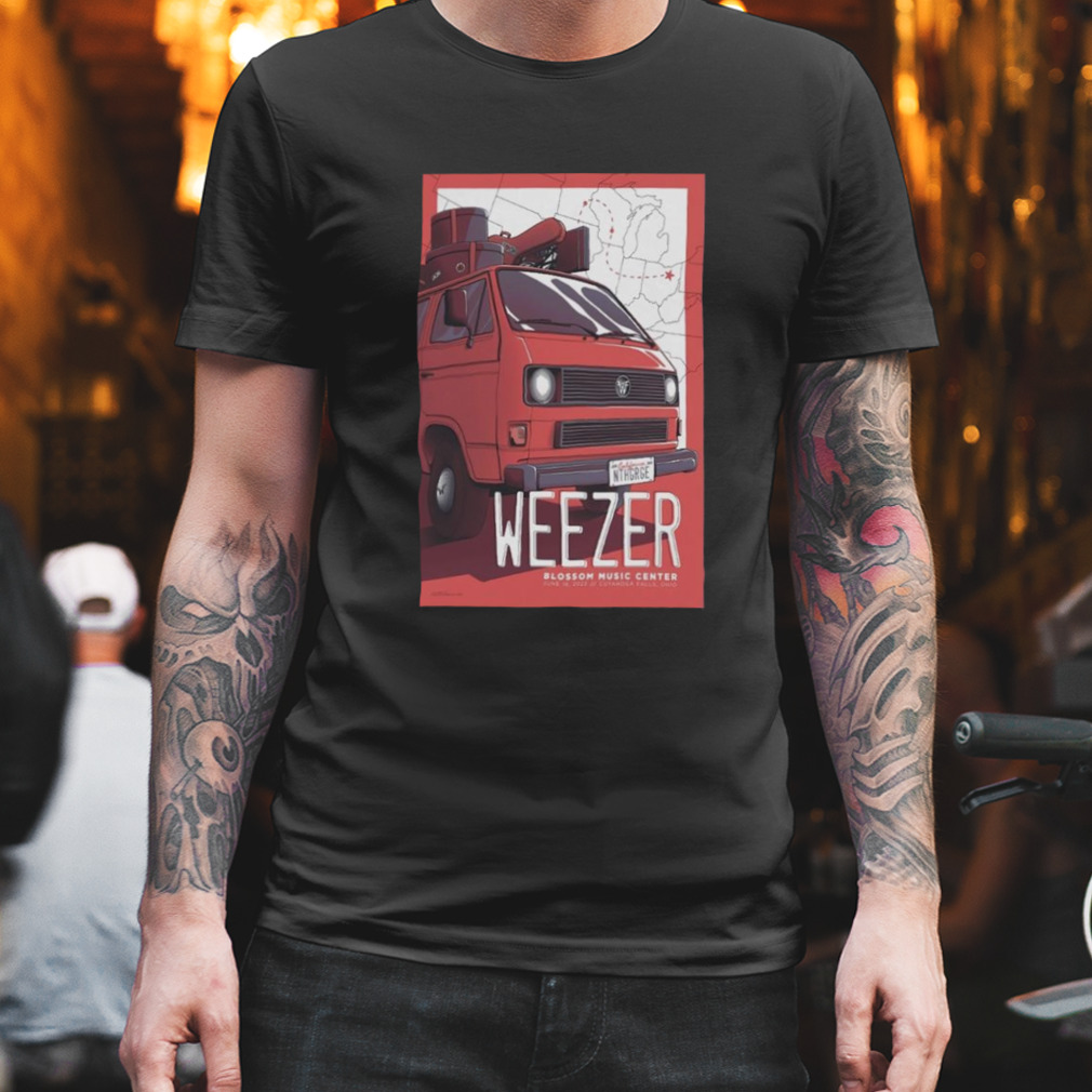 Weezer 2023 Blossom Music Center OH Poster shirt