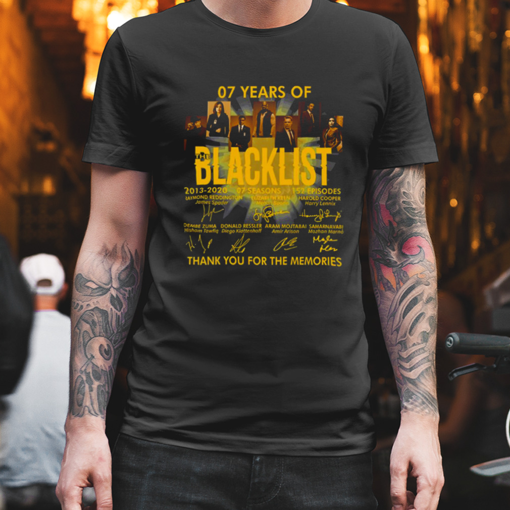 07 Years Of The Blacklist shirt