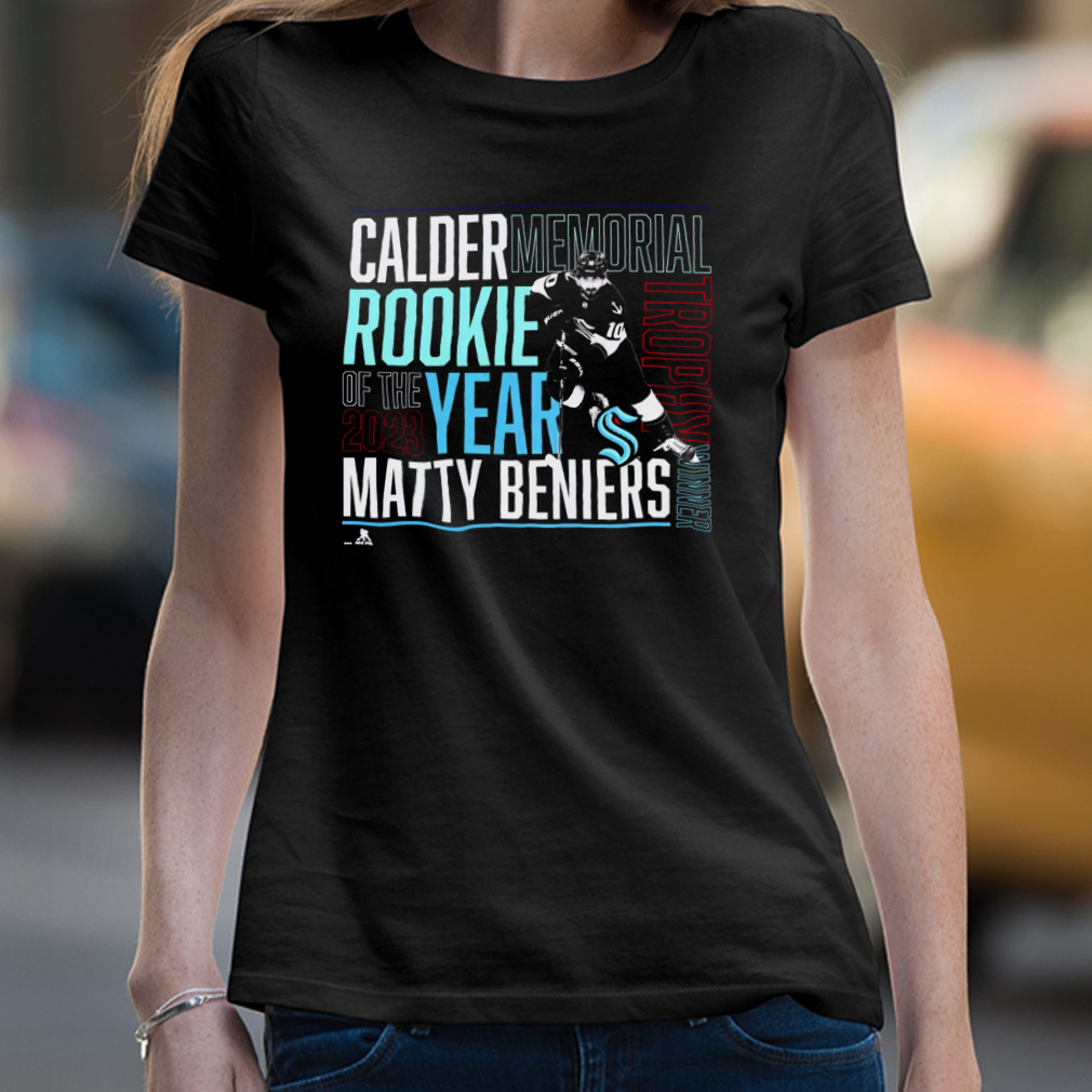 Seattle Kraken Matty Beniers 2023 Calder Trophy Winner shirt