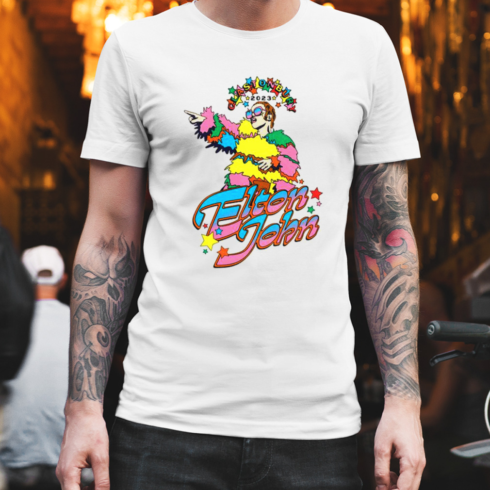 Elton John Glastonbury Natural 2023 T-Shirt