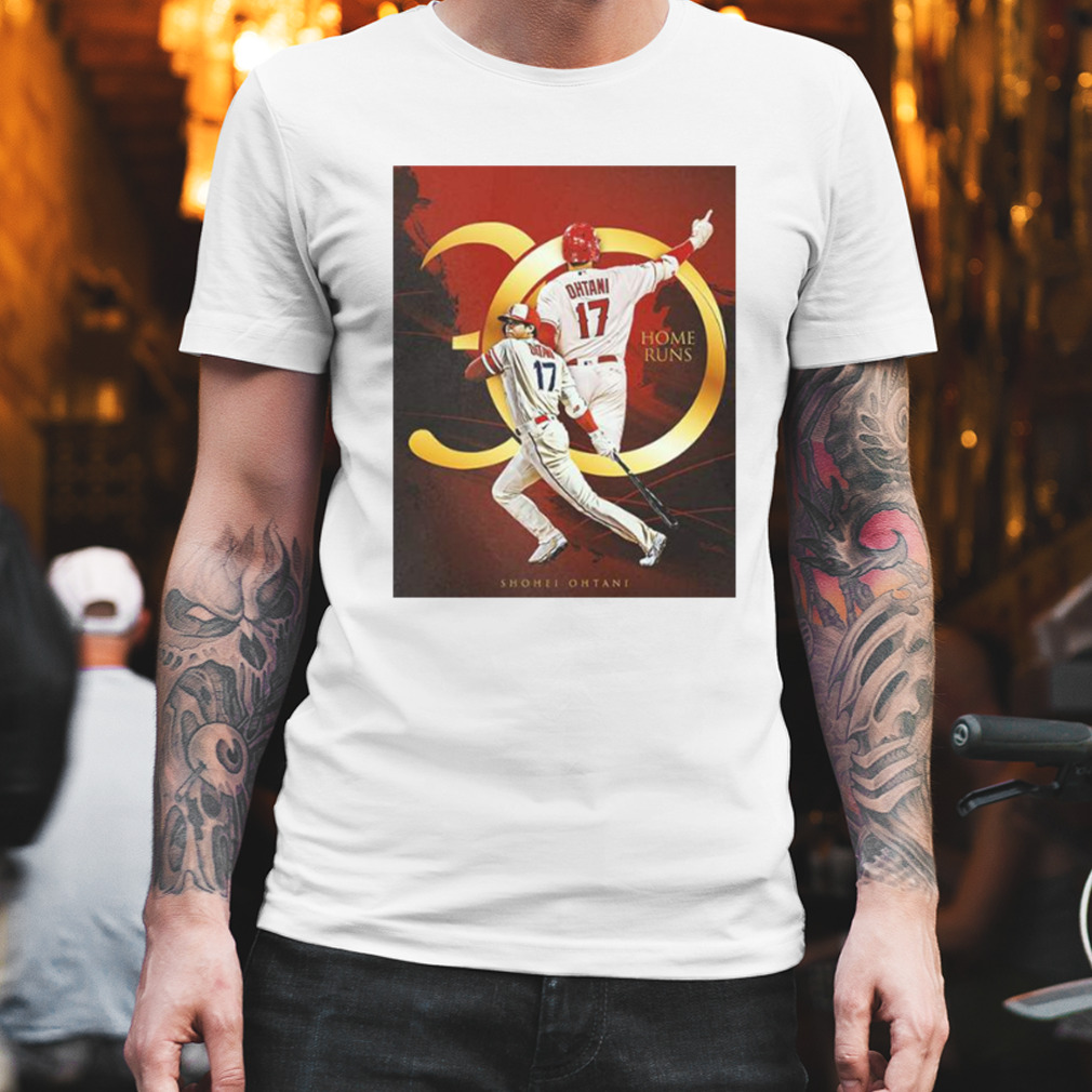 Shohei Ohtani 30 home runs poster shirt t-shirt by To-Tee Clothing