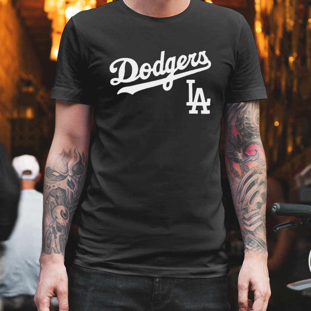 Los Angeles Dodgers Fanatics Branded Pride Logo T-Shirt - Black