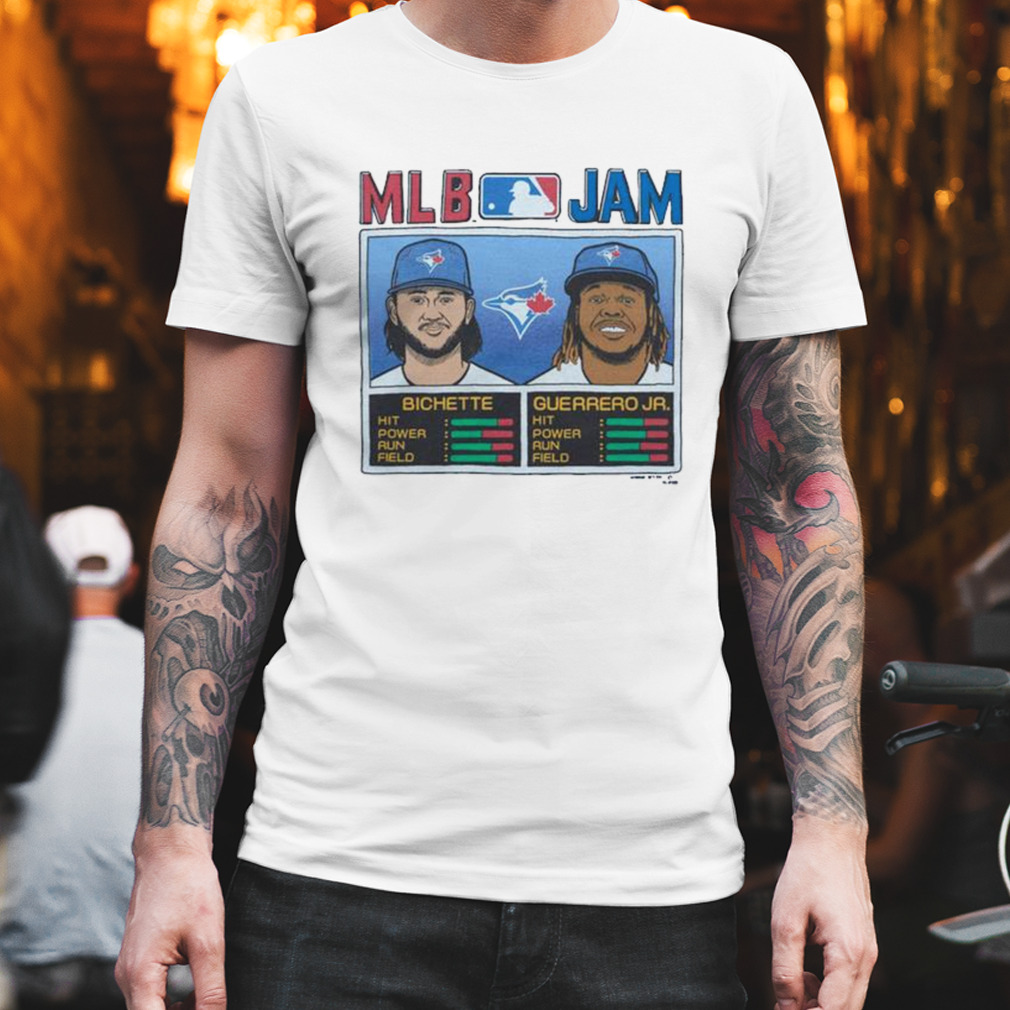 MLB Jam Toronto Blue Jays Bichette And Guerrero Jr Retro Shirt