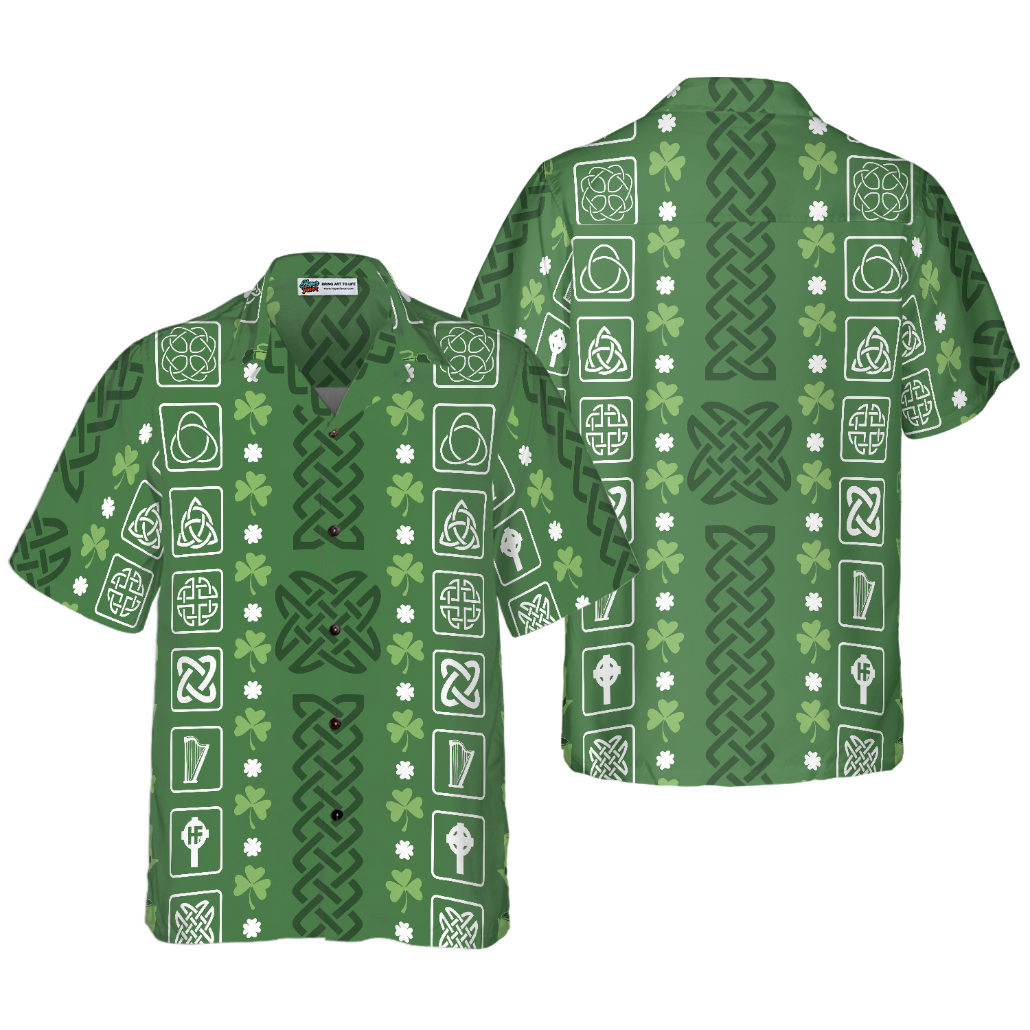Collection Of Celtic Irish Happy St Patrick's Day Hawaiian Shirt