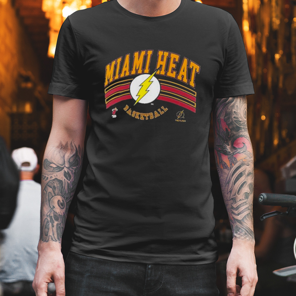 Miami Heat Fanatics Branded DC The Flash Basketball Graphic Hoodie - Mens