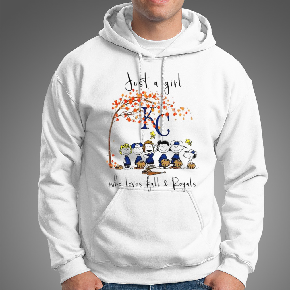 The Peanuts Just A Girl Who Loves Fall Kansas City Royals Shirt - Shibtee  Clothing