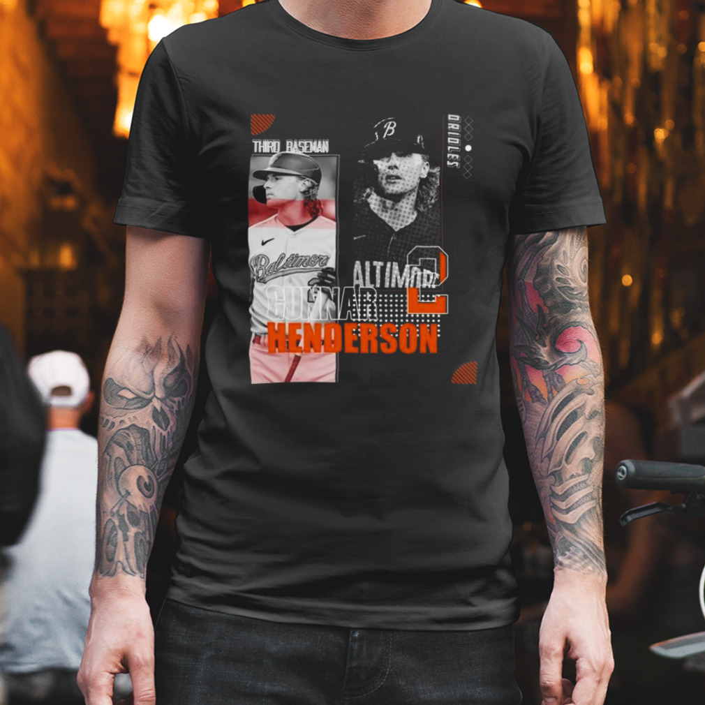 Official Gunnar henderson baseball paper orioles 2 third baseman T-shirt,  hoodie, tank top, sweater and long sleeve t-shirt