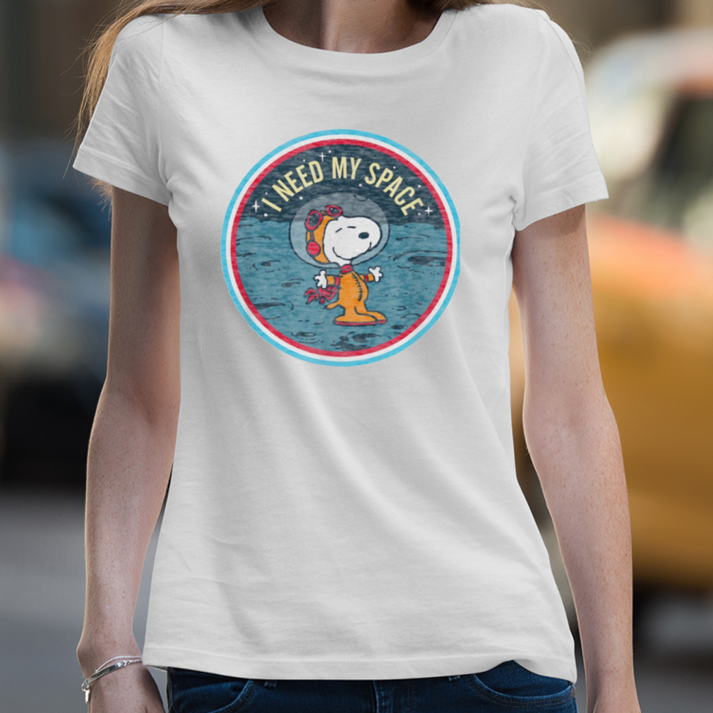 Peanuts Snoopy Space shirt Logo