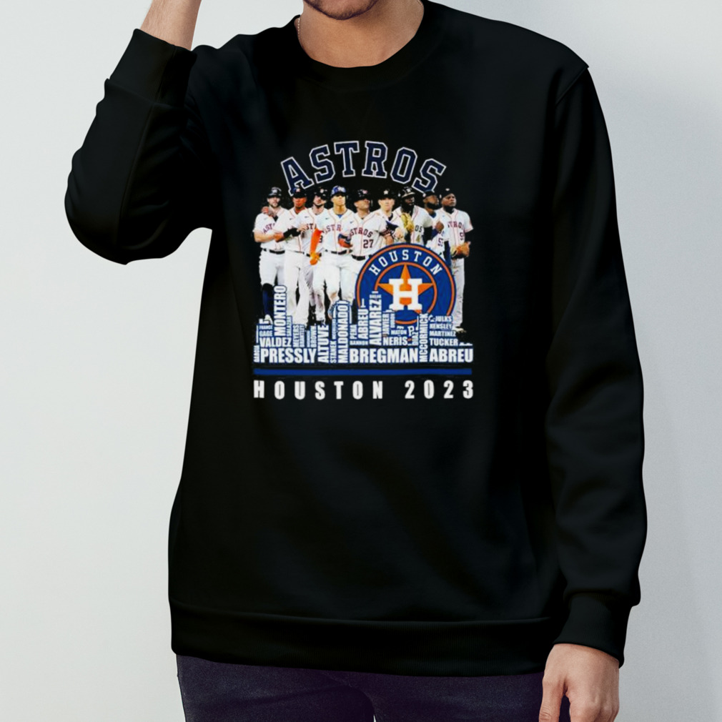 Houston Astros 2023 Baseball Team Names Skyline Champions Shirt