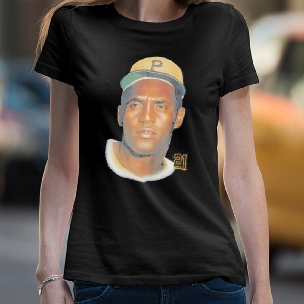 Legends Portriat Pittsburgh Pirates Roberto Clemente Shirt