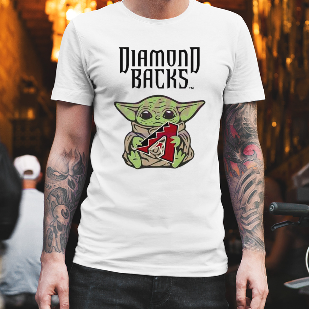 Baby Yoda Hug Logo Diamondbacks Sport 2023 Shirt - Peanutstee