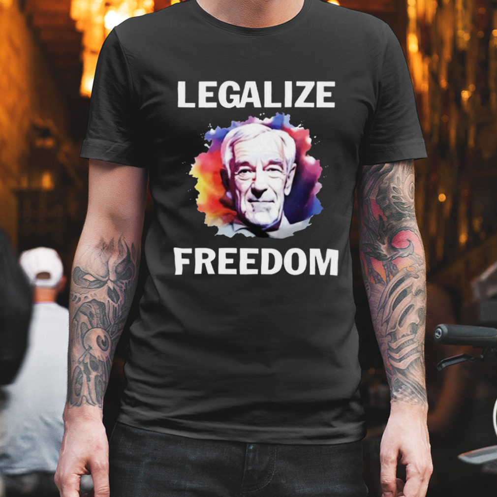 Creatrix legalize freedom Ron Paul photo design t-shirt
