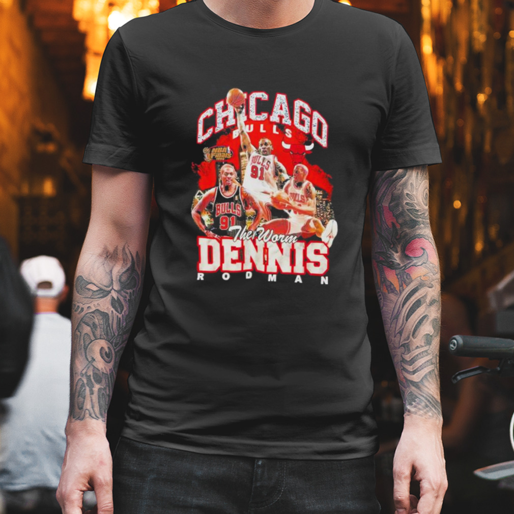 Dennis Rodman Chicago Bulls Mitchell Ness Hardwood Classics Bling Concert  Player T-Shirt, hoodie, sweater and long sleeve