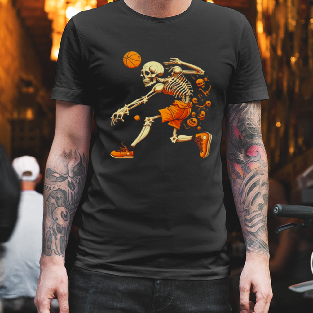 Skeleton Playing Basketball shirt