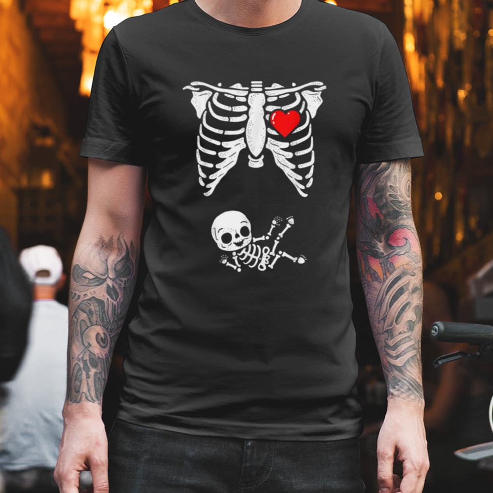Skeleton Pregnancy Announcement Xray Halloween shirt