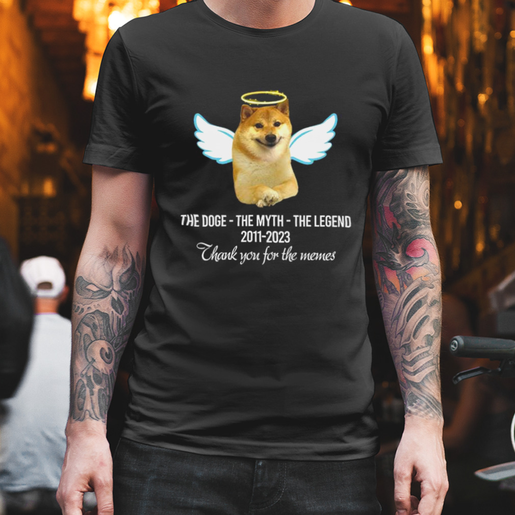 The Doge The Myth The Legend 2011-2023 Thank You for the memes Shirt