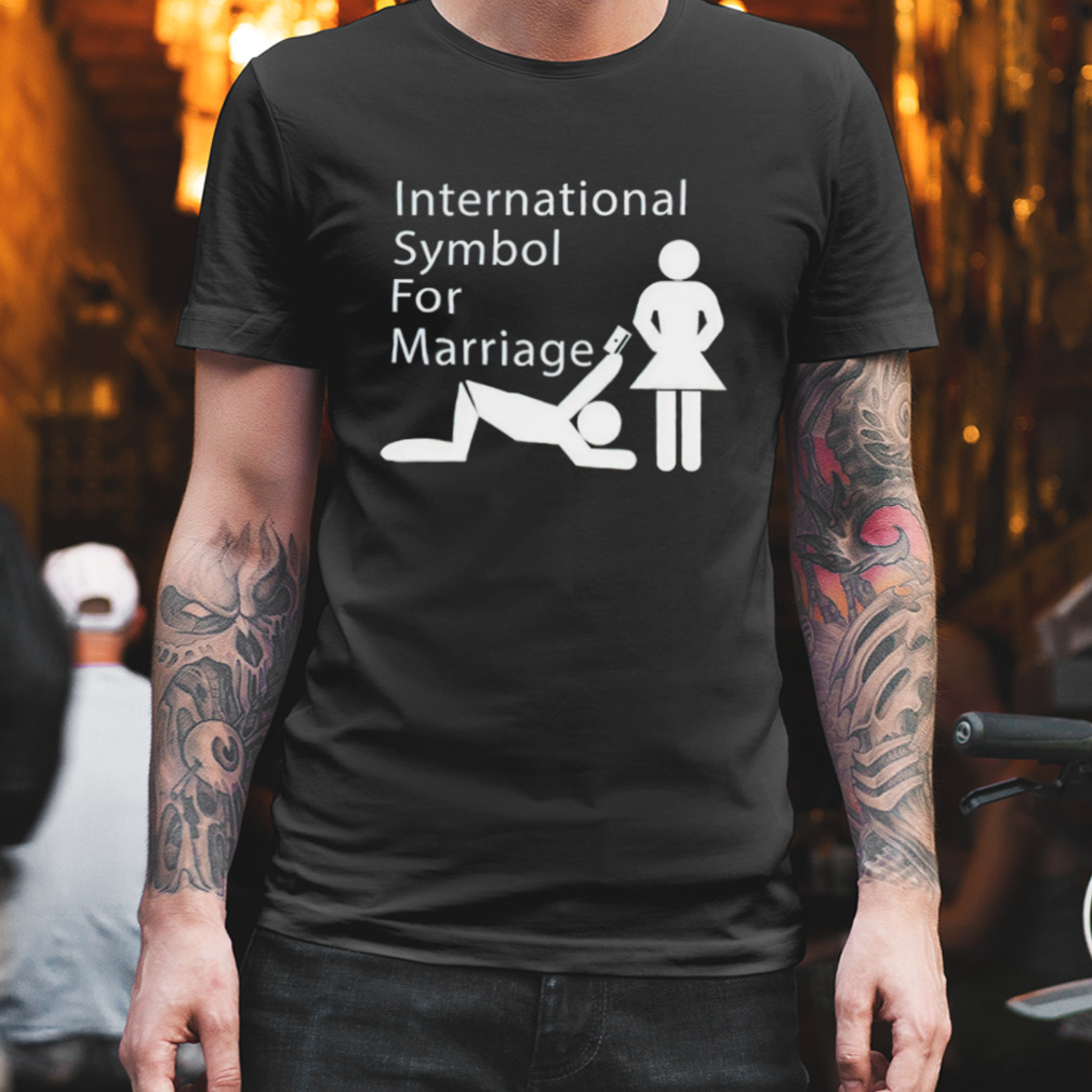 Wedding international symbol for marriage shirt