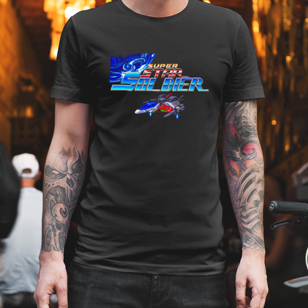Super Star Soldier Turbografx 16 Title Screen shirt