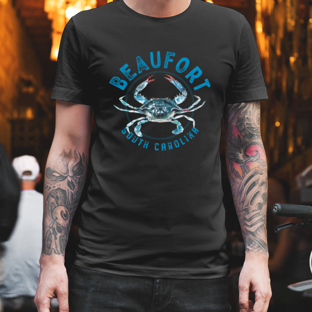 Beaufort South Carolina Blue Crab Design shirt