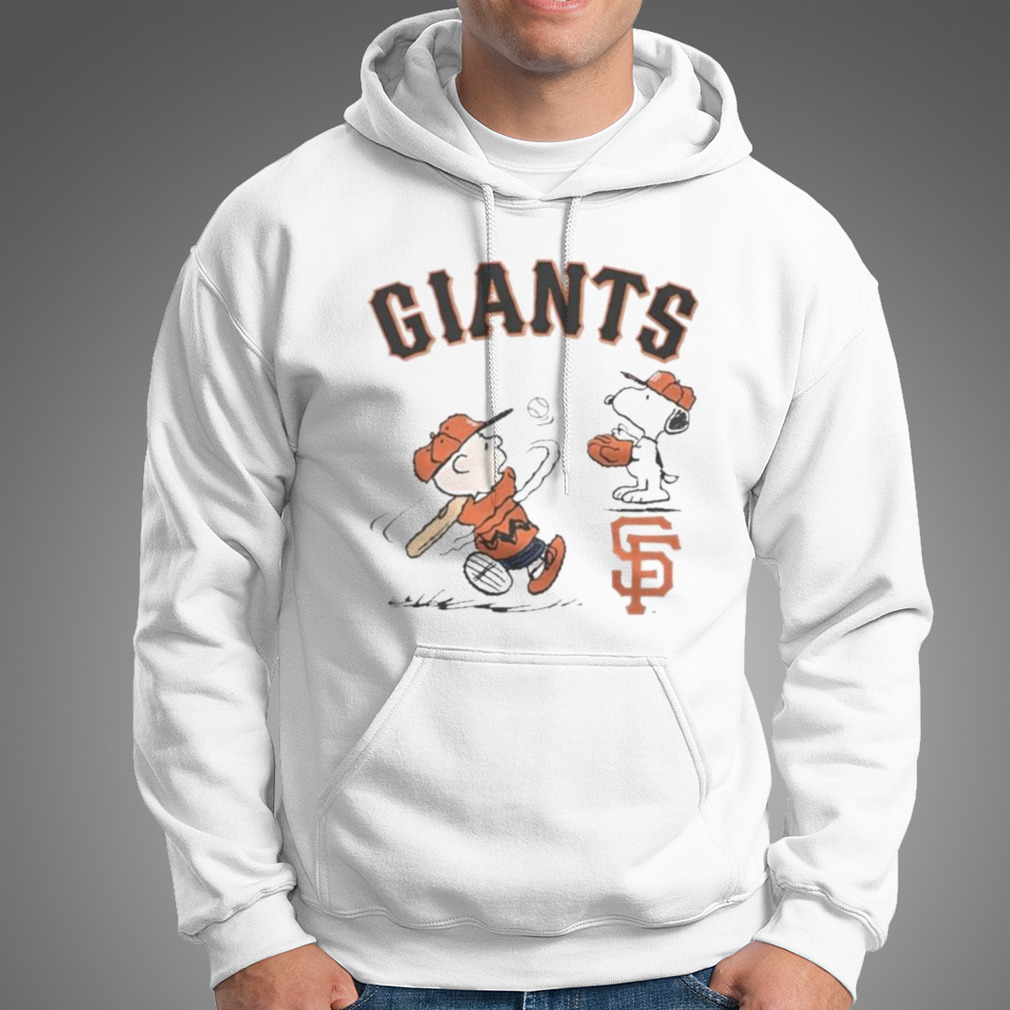 Charlie Brown And Snoopy Playing Baseball San Francisco Giants Mlb 2023  Shirt - Peanutstee