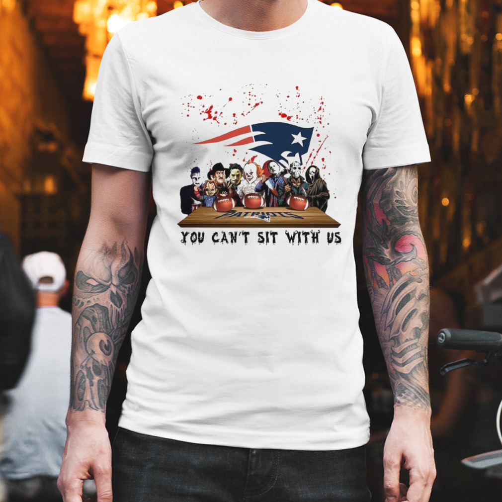 New England Patriots Horror Movie Characters Team You Can’t Sit With Us Halloween 2023 T-Shirt