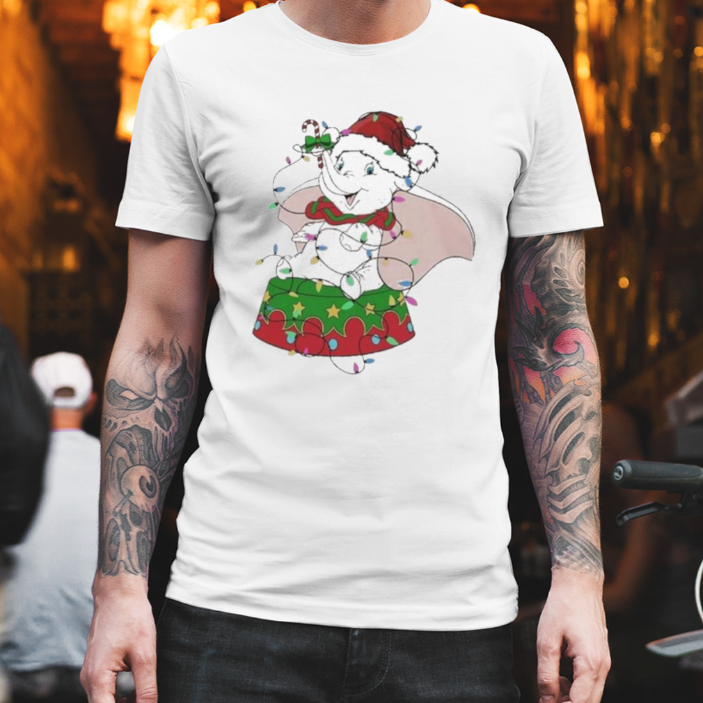 Santa dumbo light cute Christmas shirt