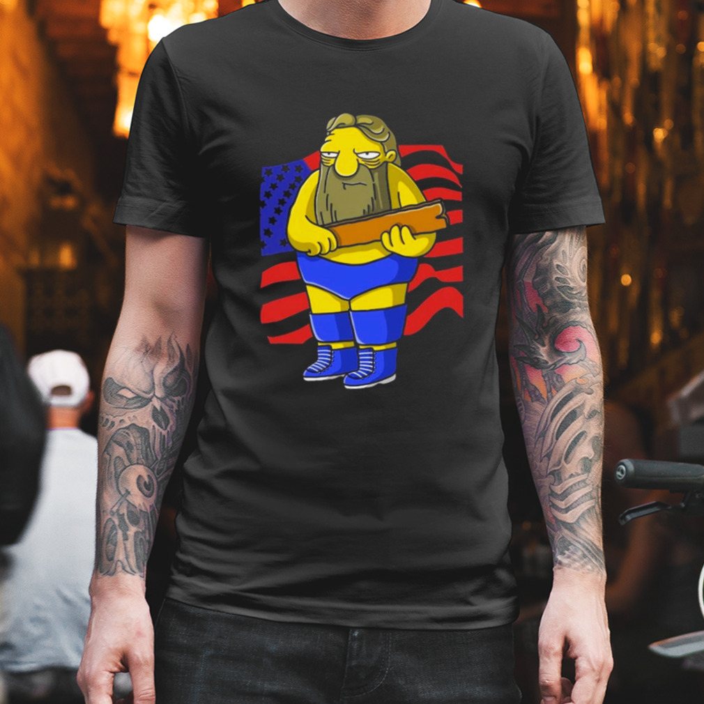 Simpsons That’s A Paddlin USA Flag T-Shirt