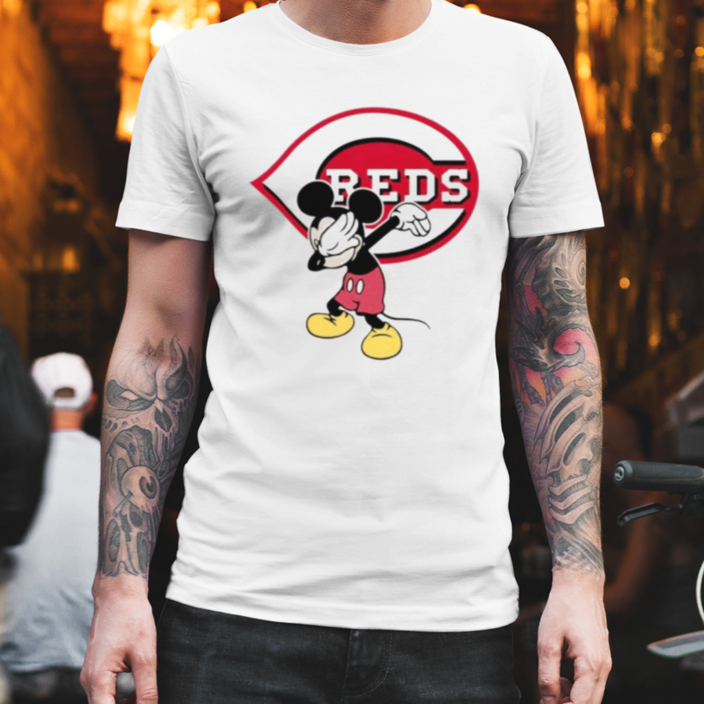 Cincinnati Reds Mlb Baseball Dabbing Mickey Disney Sports T Shirt