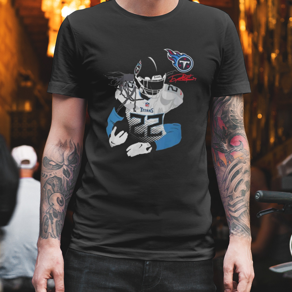 Licensed Gear Nfl Tennessee Titans Derrick Henry Navy Player T-Shirt