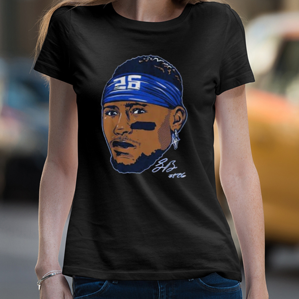 Saquon Barkley Superstar Pose Signature Shirt