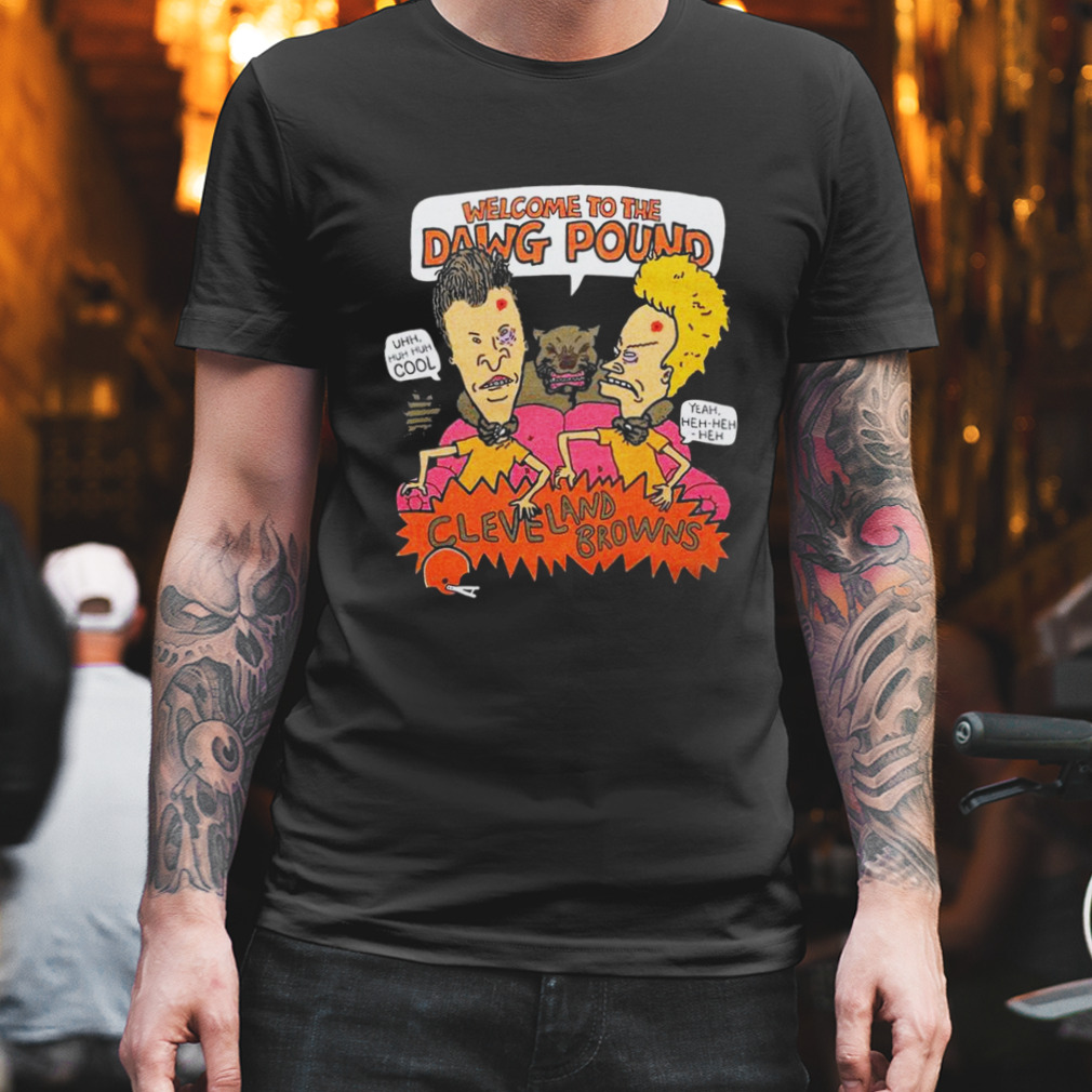 Beavis And Butthead X Cleveland Browns Dawg Pound Shirt