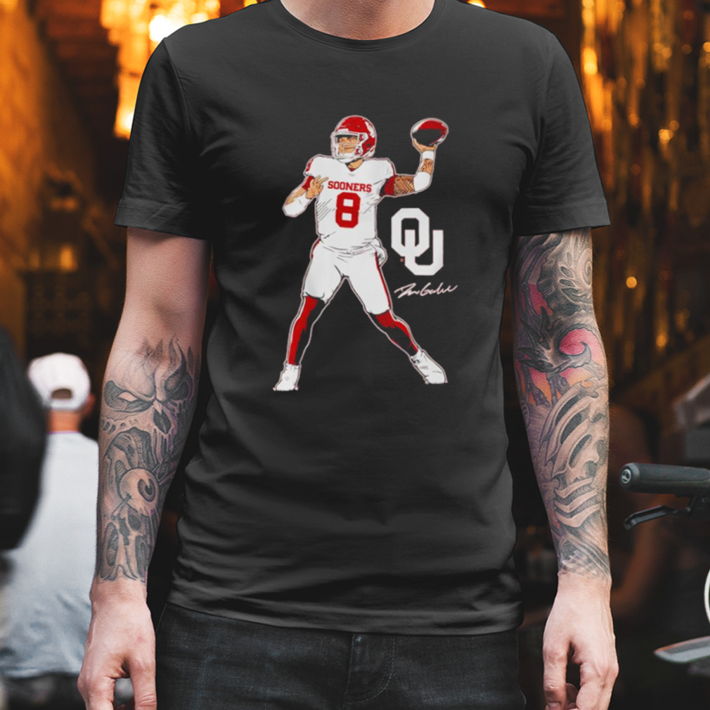 Dillon Gabriel Superstar Pose Oklahoma football shirt
