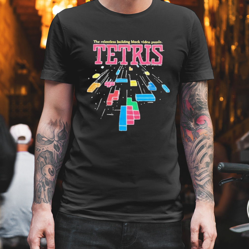 The relentless building block video puzzle tetris T-shirt